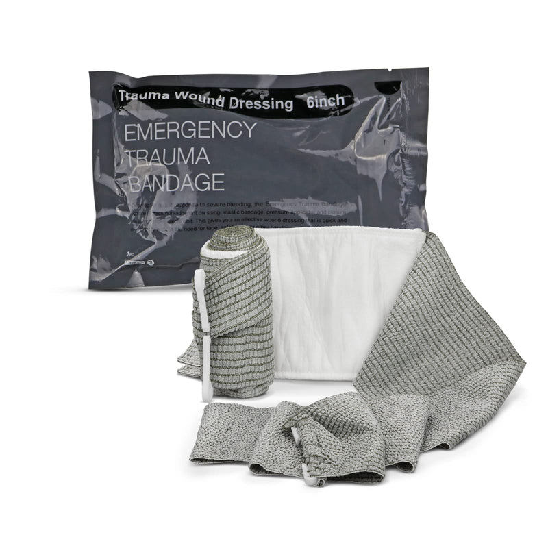 RISEN Israeli Bandage Vacuum Sterile Compression Bandages for First Aid Emergency Battle Wound Dressing Self-Rescue, 6 Inch, 1 Pack 70x6 Inch (Pack of 1) - NewNest Australia