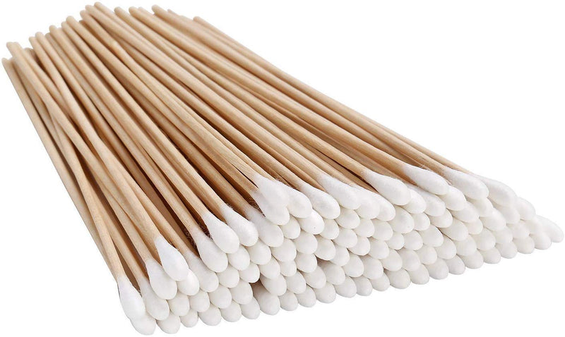 Gmark 500pcs Count 6" Cotton Swabs Wooden Sticks Cotton Tipped Applicator GM1091B - NewNest Australia