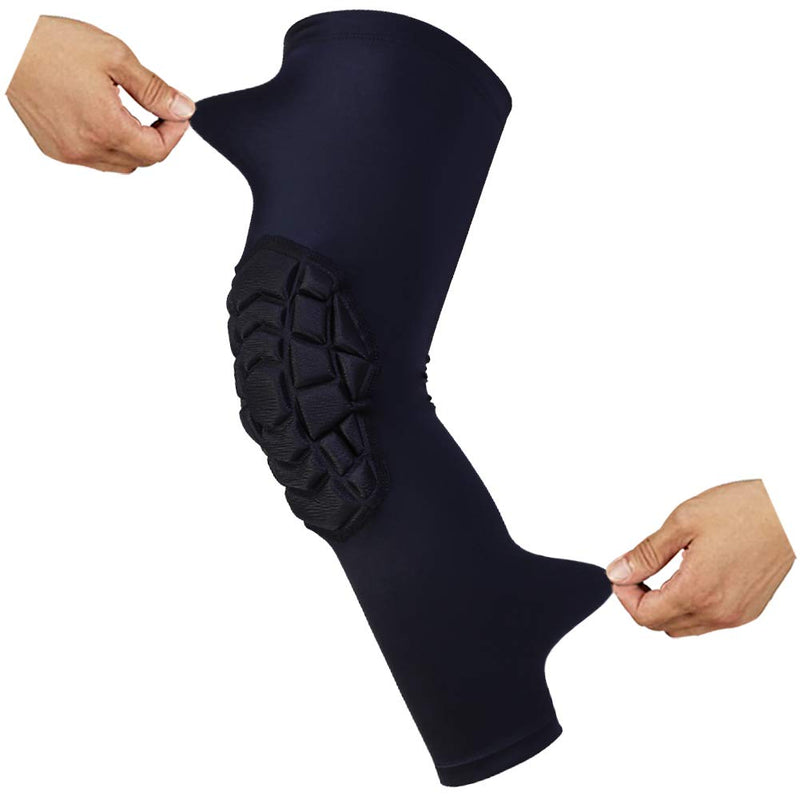 Knee Pads Compression Leg Sleeve Knee Sleeve for All Sports Wrestling Protector Gear, Youth & Adult Sizes, 1 Pair of Knee Paded Black_2 Pack Large - NewNest Australia