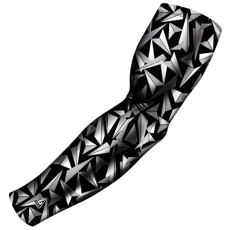 B-Driven Sports Compression Arm Sleeve - Tennis Elbow Forearm Compression Sleeves for Men & Women - Athletic Shooting Sleeve XXXX-Small | Youth Small Black | Razor - NewNest Australia