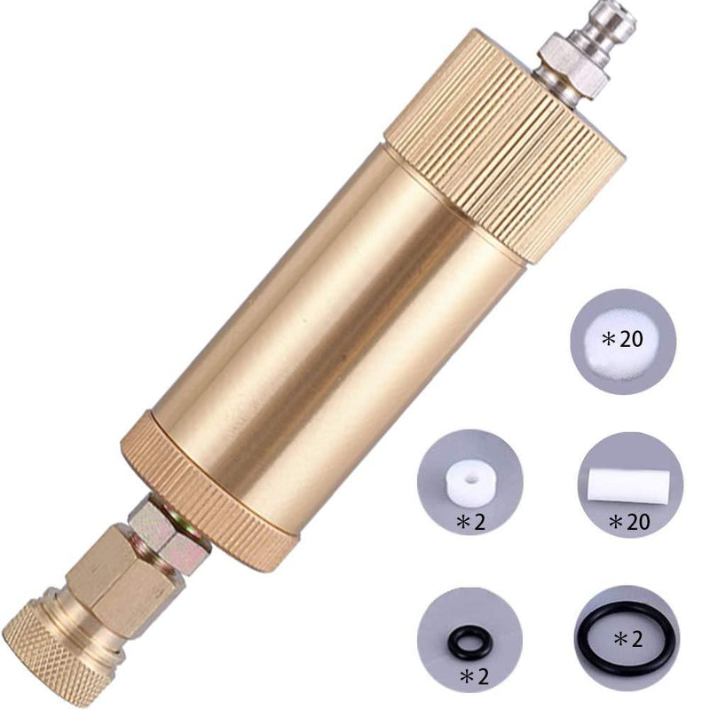 Creation Core High Pressure PCP Hand Pump Air Filter Water-Oil Sparator with Female and Male Quick Connect for High Pressure Air Compressor Pump 30Mpa Gold - NewNest Australia