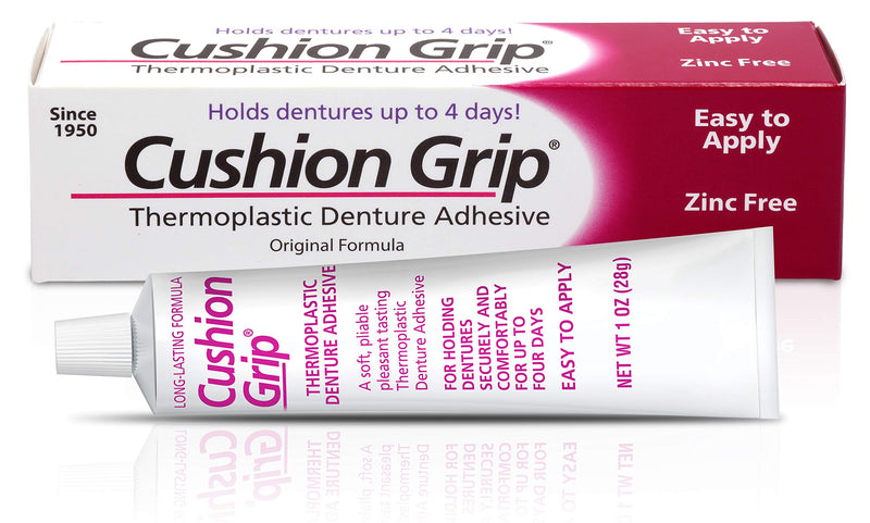 Cushion Grip - a Soft Pliable Thermoplastic for Refitting and Tightening Dentures 1 Oz (28 Grams) - NewNest Australia