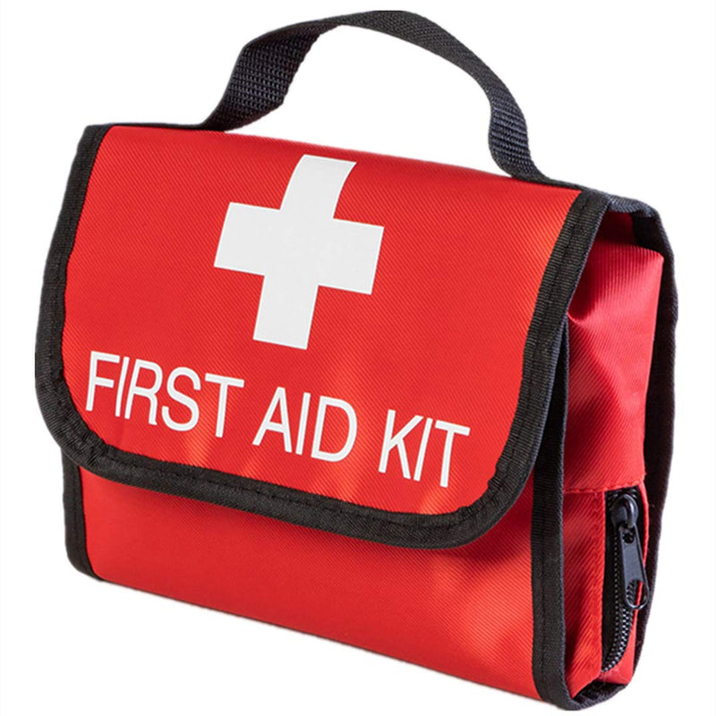 PAXLamb First Aid Bag First Aid Kit Empty Medical Storage Bag Red Trauma Bag for Emergency First Aid Kits Car Workshop Cycling Outdoors (Red Folding) Red Folding - NewNest Australia