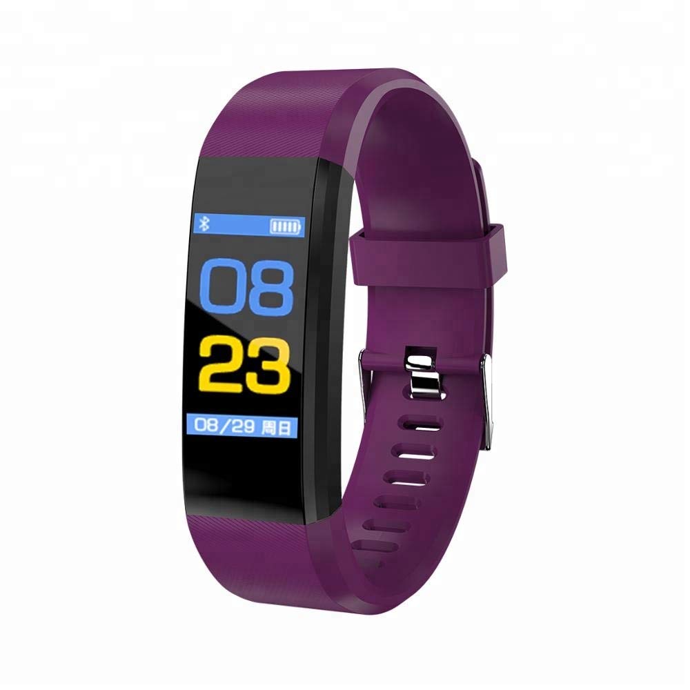 Men/Women Fitness Tracker (Smartwatch) with 0.96-inch Screen Display, Compatible with Android 4.3 and ISO 8.0 or Higher purple - NewNest Australia