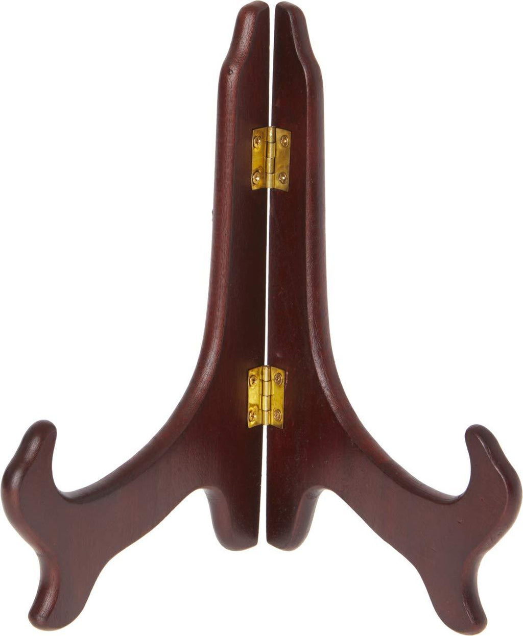 NewNest Australia - Bard's Hinged Dark Wood Stand, 7" H x 7" W x 4" D (for 7" - 8.5" Plates) 1 