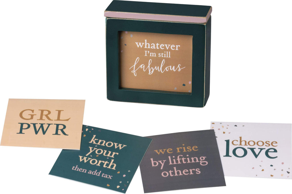 NewNest Australia - Primitives by Kathy Words of Wisdom Inspirational Keepsake Box, Empower 