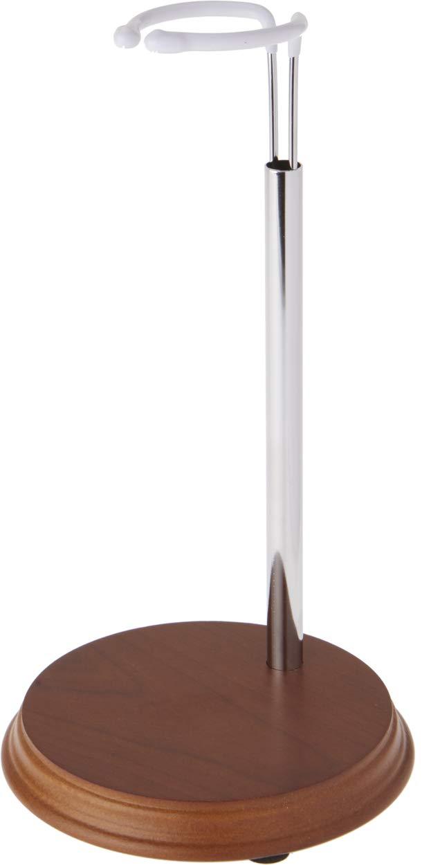 NewNest Australia - Bard's Chrome and Wood Doll Stand, 10" H x 5.5" W x 5.5" D 1 