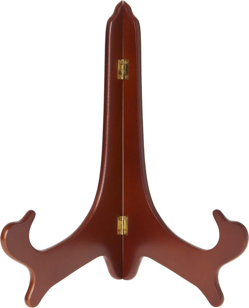 NewNest Australia - Bard's Hinged Walnut Wood Stand, 14" H x 11" W x 8" D (for 13" - 17" Plates) 1 