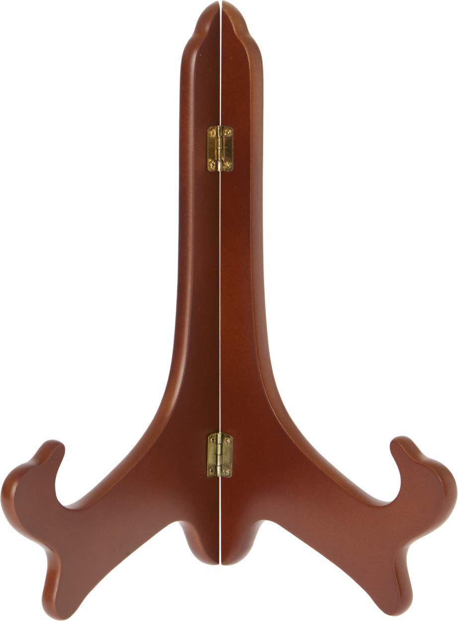 NewNest Australia - Bard's Hinged Walnut Wood Stand, 11" H x 8.75" W x 6.25" D (for 10" - 14" Plates) 1 