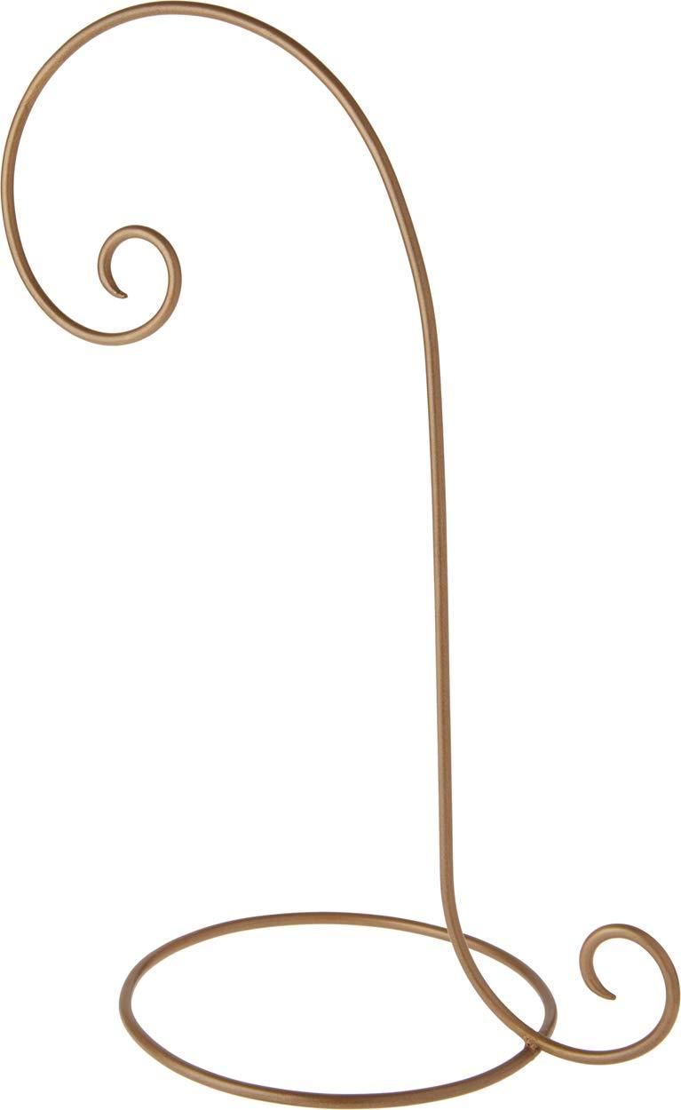 NewNest Australia - Bard's Wrought Iron Gold-Toned Ornament Stand, 18" H x 7.5" W x 10.25" D 