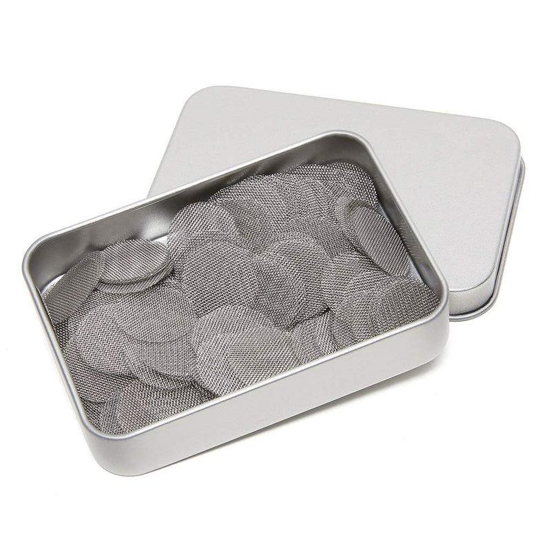 200pcs Pipe Screens Stainless Steel Screens, Premium 1/2 Inch Pipe Screen with Metal Box 0.5 Inch (Pack of 200) - NewNest Australia