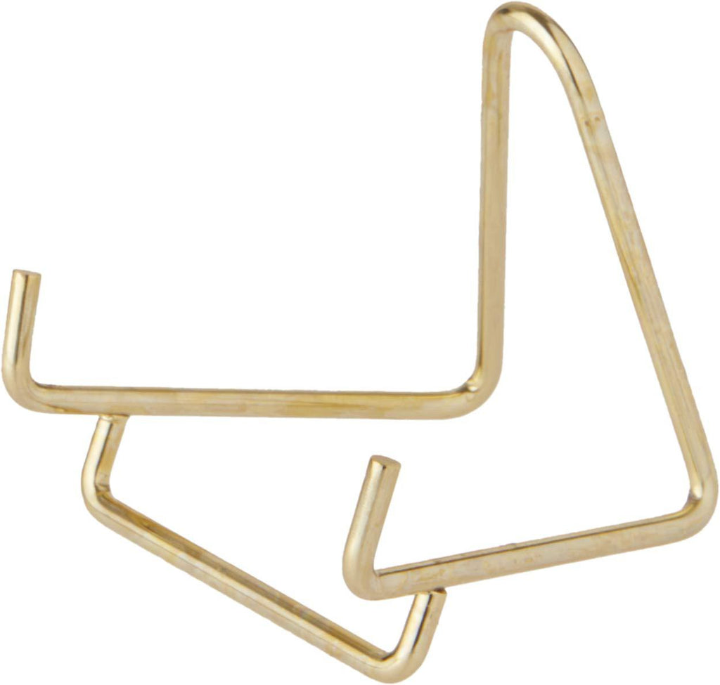 NewNest Australia - Bard's Gold-Toned Wire Stand, 2" H x 2" W x 2.25" D 