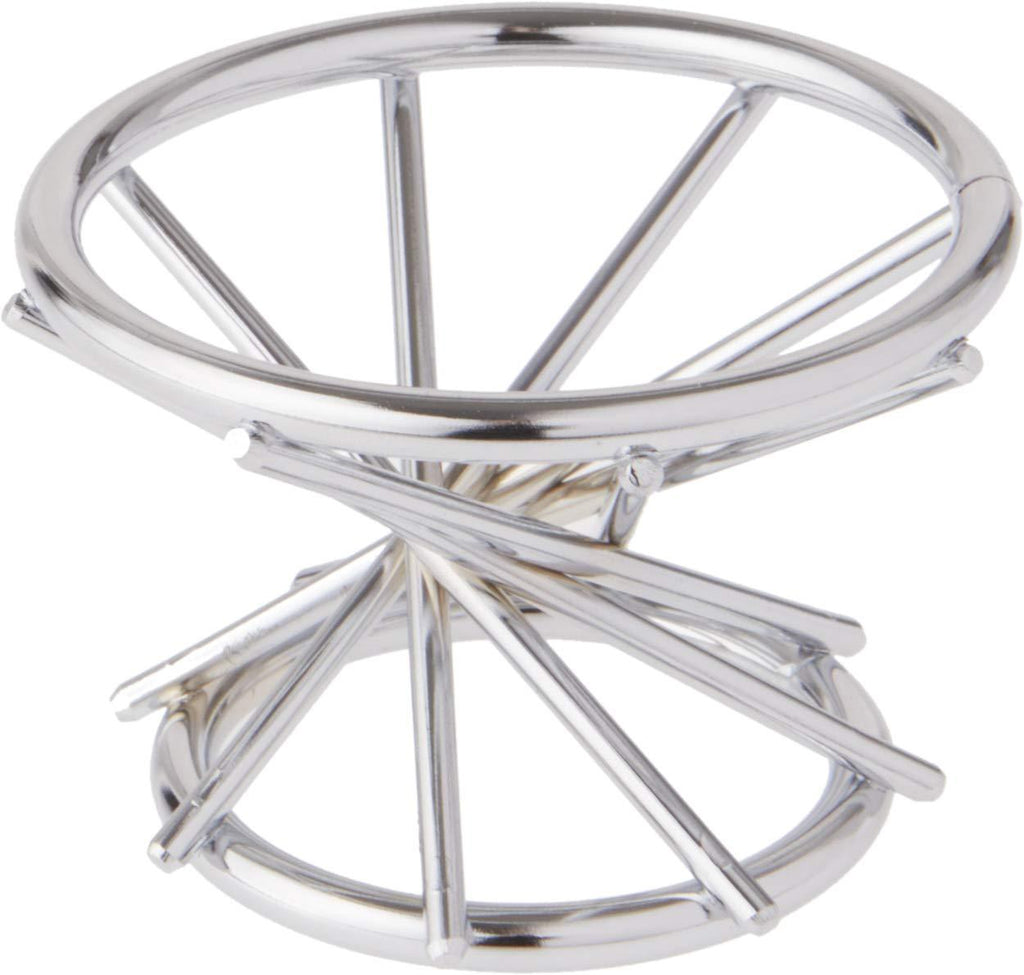 NewNest Australia - Bard's Silver-Toned Egg Stand/Holder, Swirl Leg, 2" Diameter (Fits Hen Sized Eggs) 