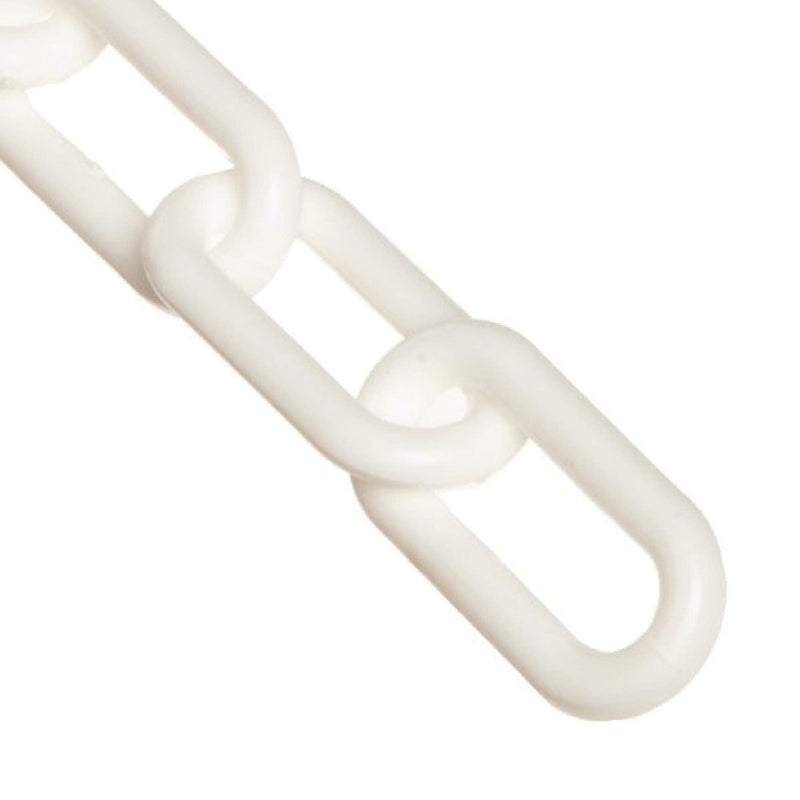 Mr. Chain Plastic Barrier Chain, White, 2-Inch Link Diameter, 10-Foot Length (50001-10) - NewNest Australia