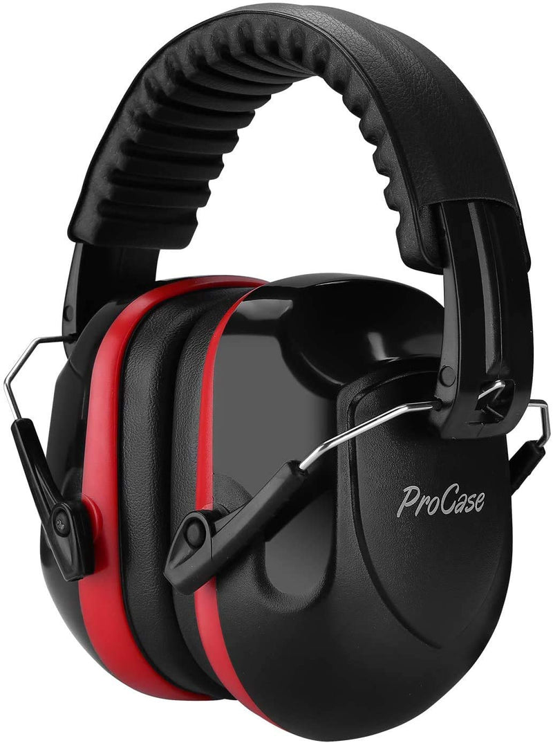 ProCase Noise Reduction Safety Ear Muffs, Shooters Hearing Protection Earmuffs, NRR 28dB Noise Sound Protection 1- Red - NewNest Australia