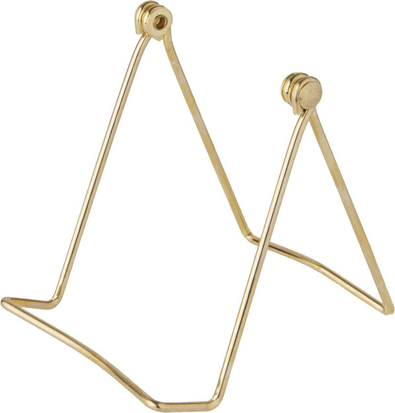 NewNest Australia - Bard's Folding Gold-Toned Wire Stand, 4" H x 3.5" W x 5.5" D 