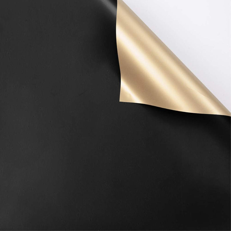 Double Sided Golden Flower Wrapping Paper Waterproof Gift Packaging Florist Bouquet Wraps, 20 Sheets 23.6X23.6 Inch (4) - NewNest Australia