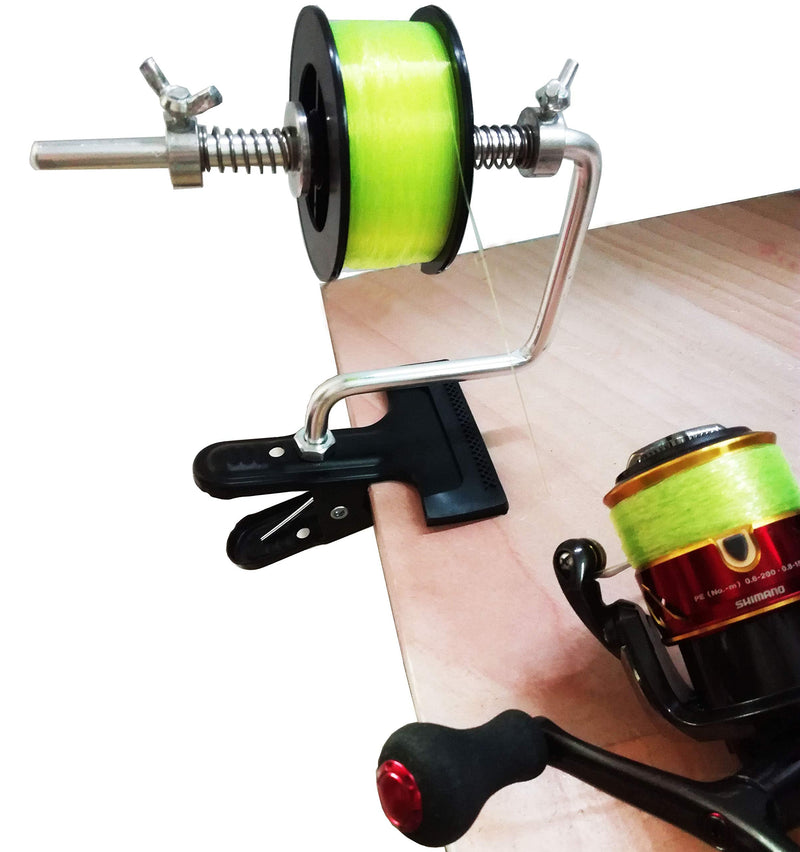 SLMOZKA Fishing Line Spooler Silver Reel Winder Spool Tackle Winder spooling Station Winding System Ultimate Line B-With Clamp - NewNest Australia