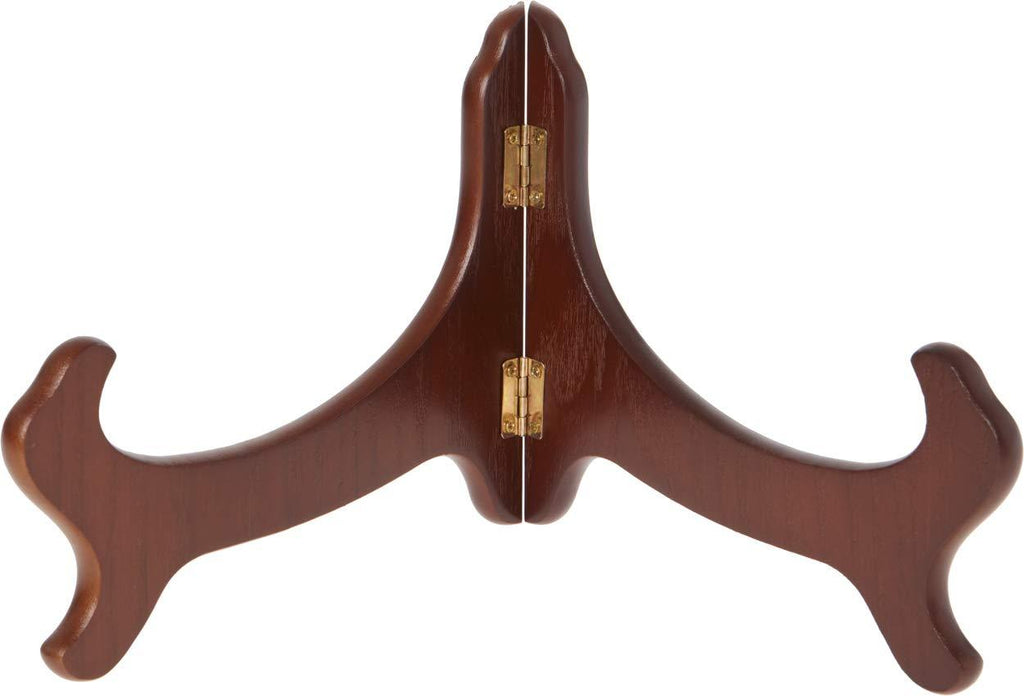 NewNest Australia - Bard's Hinged Walnut Bowl Stand, 6.5" H x 11" W x 7.5" D 