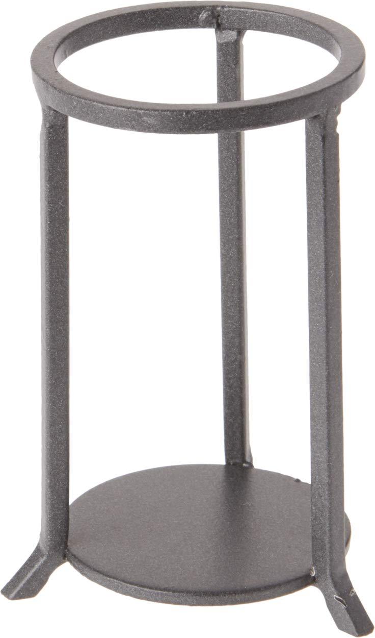 NewNest Australia - Bard's Dark Gray Wrought Iron Egg Stand/Holder, Straight Leg, 2.125" Diameter (Fits Hen Sized Eggs) 