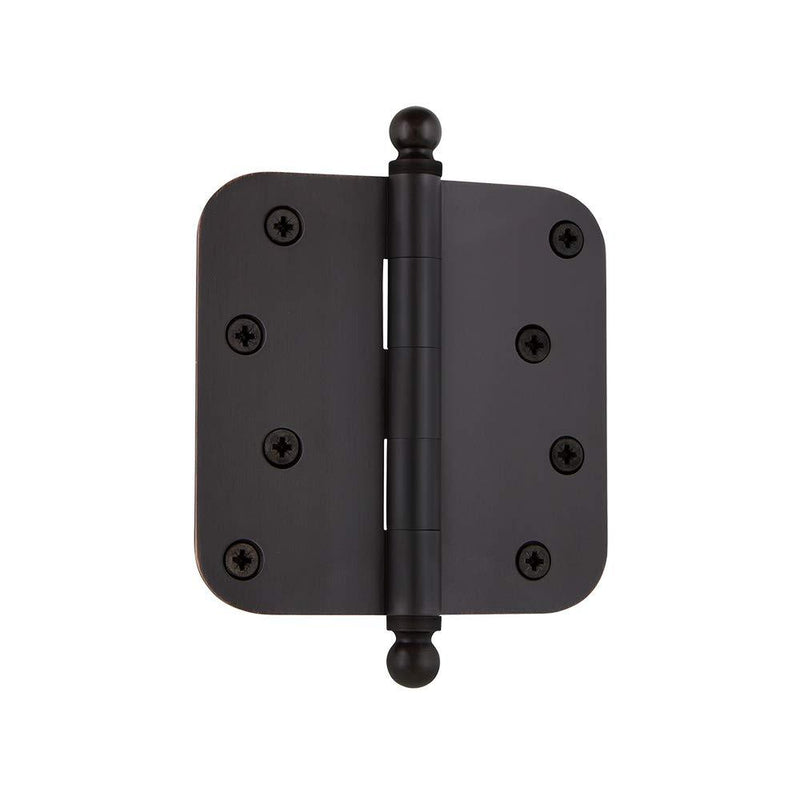 Nostalgic Warehouse 728368 4" Ball Tip Residential 5/8" Radius Corners Door Hinge, Oil-Rubbed Bronze - NewNest Australia