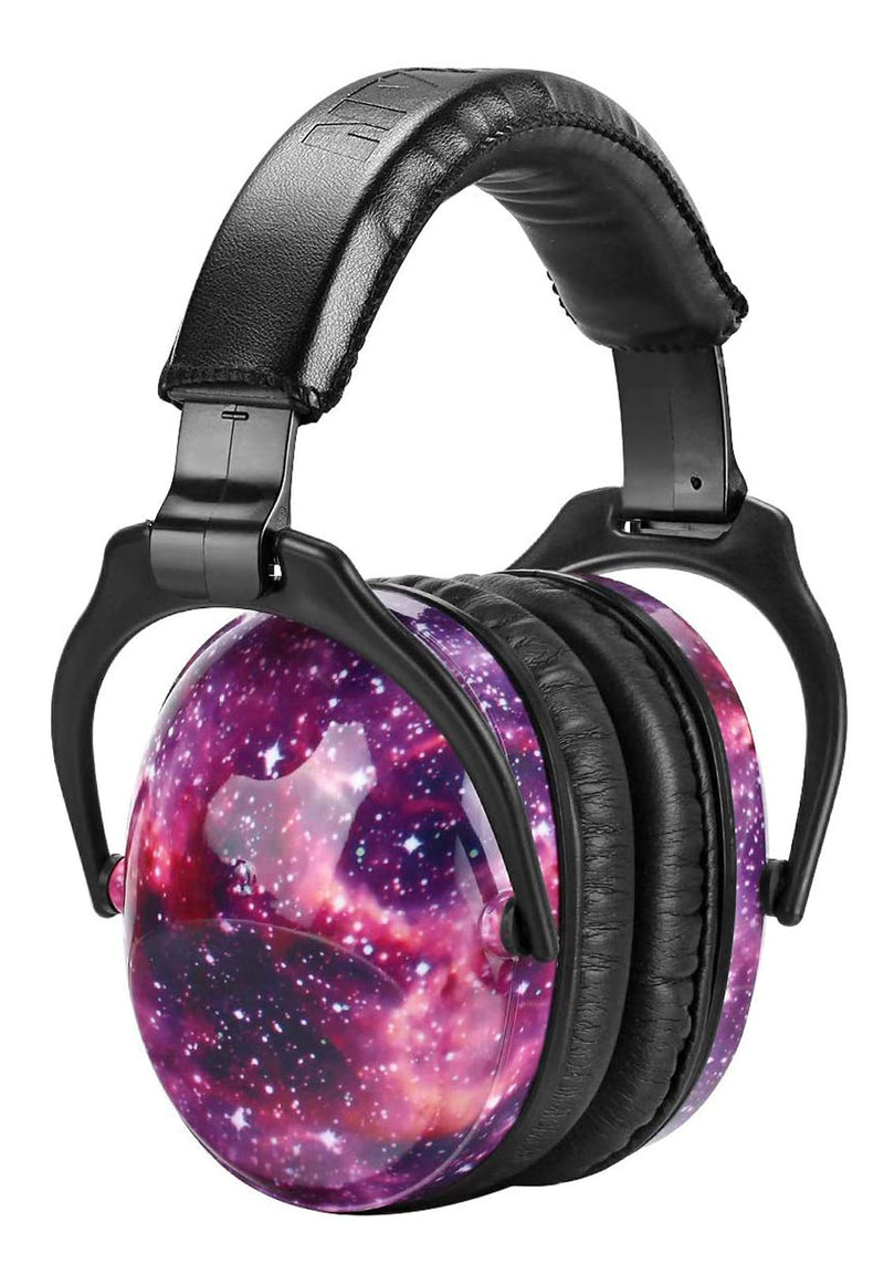 ZOHAN EM030 Kids Ear Protection Safety Ear Muffs, [Upgraded] Hearing Protectors for Children Have Sensory Issues, Adjustable Noise Reduction Earmuffs for Concerts, Fireworks, Air Shows - Nebula Print - NewNest Australia