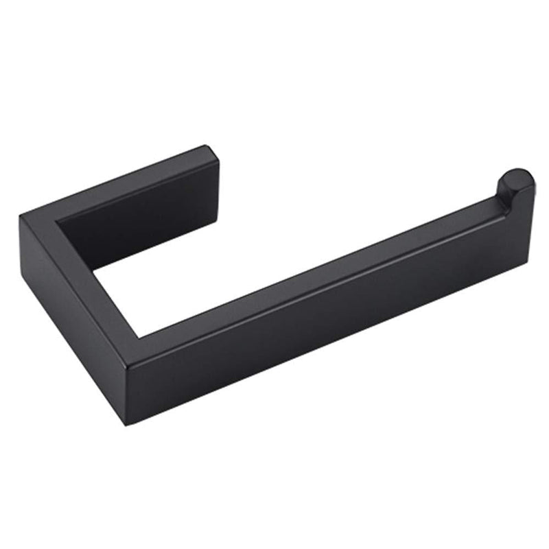 YJ YANJUN Black Toilet Paper Holder Wall Mounted SUS 304 Stainless Steel Bathroom Rust Proof Toilet Tissue Holder- Please Note: The Bracket is Included(at The Bottom) Matte Black - NewNest Australia