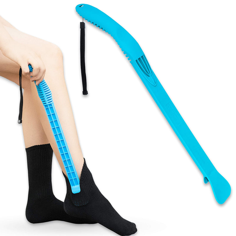 RMS Compression Stocking or Sock Aid for Removing Socks or Light to Medium Compression Hosiery for Men or Women with Arthritis or Limited Mobility (Blue) - NewNest Australia