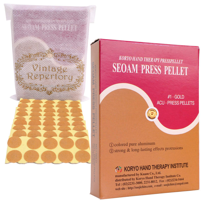Korean Koryo Hand Therapy - KHT Seoam Seoambong Press Pellet #1-Gold (1) - NewNest Australia