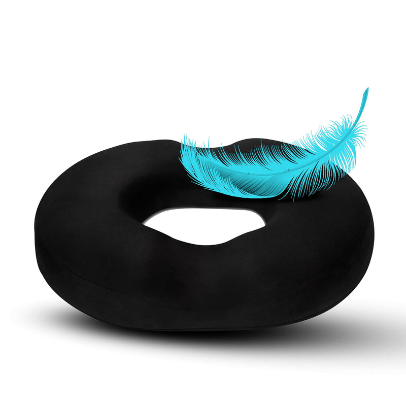 Donut Pillow Seat Cushion Orthopedic Design| Tailbone & Coccyx Memory Foam Pillow | Pain Relief for Hemorrhoid, Pregnancy Post Natal, Surgery, Sciatica and Relieves Tailbone Pressure by Pillow Palace. - NewNest Australia