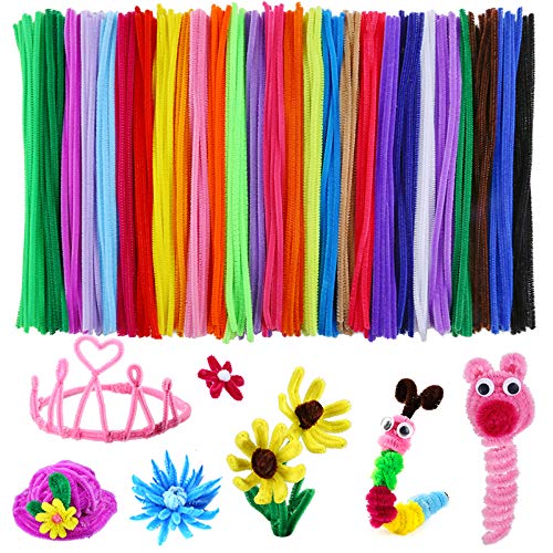 Caydo 324 Pieces Pipe Cleaners 27 Colors Chenille Stems for DIY Art Creative Crafts Project Decorations (6 mm x 12 Inch) - NewNest Australia