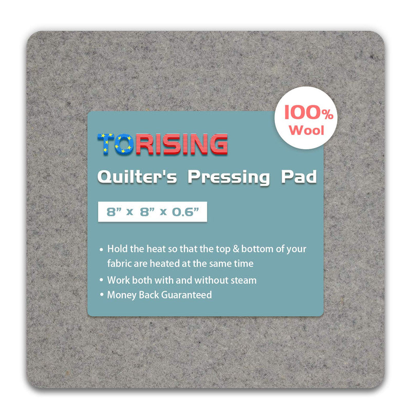 Wool Pressing Mat for Quilting - 8”x8”x0.6” 100% Wool Quilter’s Pressing Ironing Pad 8 x 8 x 0.6" - NewNest Australia