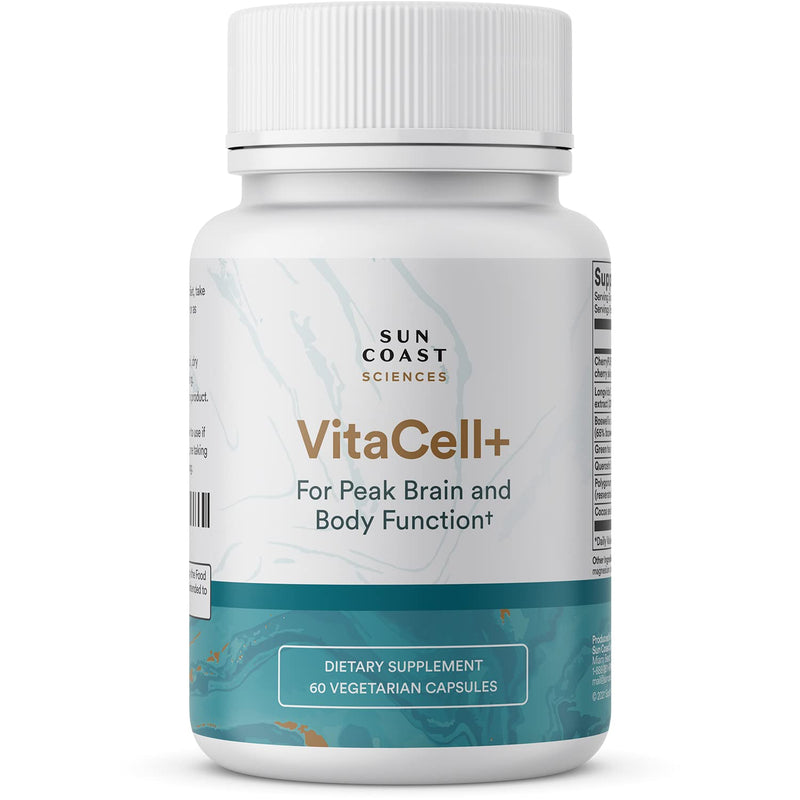 Vitacell+ Longvida Optimized Liposomal Curcumin Capsules - Clinically Tested Ingredients for Improved Joint Support, Higher Energy & Brain Fog Relief – Quercetin, Resveratrol, Boswellia Serrata & More - NewNest Australia