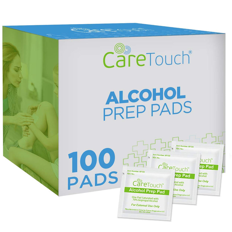 Alcohol Wipes | Individually Wrapped Alcohol Prep Pads with 70% Isopropyl Alcohol, Great for Medical & First Aid Kits | Sterile, Antiseptic 2-Ply Alcohol Swabs - 100 count 100 Count (Pack of 1) - NewNest Australia