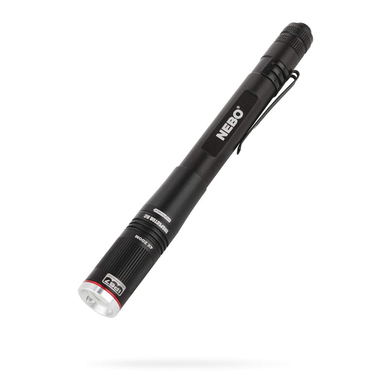 NEBO Rechargeable Pen Light Flashlight 360-Lumens Inspector Rechargeable Flashlights Features Flex Power, Meaning it can be Operated by The Included Rechargeable Battery or by 2X AAA Batteries 1 pack - NewNest Australia