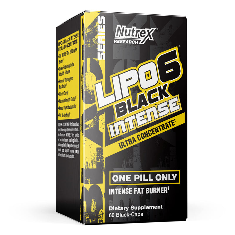 Nutrex Research Lipo-6 Black Intense Ultra Concentrate | Intense Thermogenic Fat Burner - Weight Loss Supplement | 60 Diet Pills - NewNest Australia