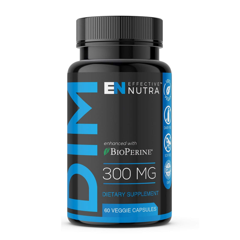 Effective Nutra Dim Supplement 300mg - Extra Strength Diindolylmethane DIM for Men & Women + BioPerine - Estrogen Blocker for Men & Women - Estrogen Balance, Metabolism, Hormone, Menopause, Acne, PCOS - NewNest Australia