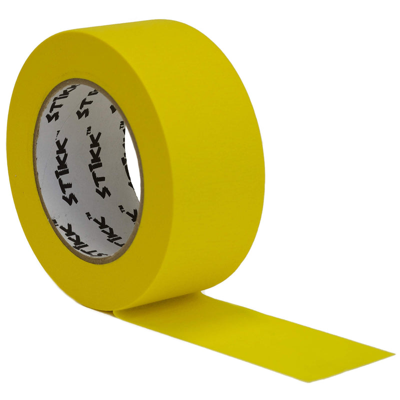 1 Pack 2" inch x 60yd STIKK Yellow Painters Tape 14 Day Easy Removal Trim Edge Finishing Decorative Marking Masking Tape (1.88 in 48MM) 1 - NewNest Australia