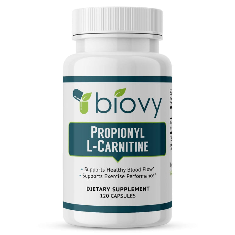 High Absorption Propionyl-L-Carnitine (PLCAR) by Biovy™ - No Artificial Fillers - Effective Propionyl L Carnitine HCL Supplement to Support Blood Circulation - 120 Capsules - NewNest Australia