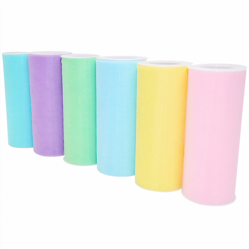 Morex Ribbon Pastel Ribbon, 6 inch by 150 yards, Assorted - NewNest Australia