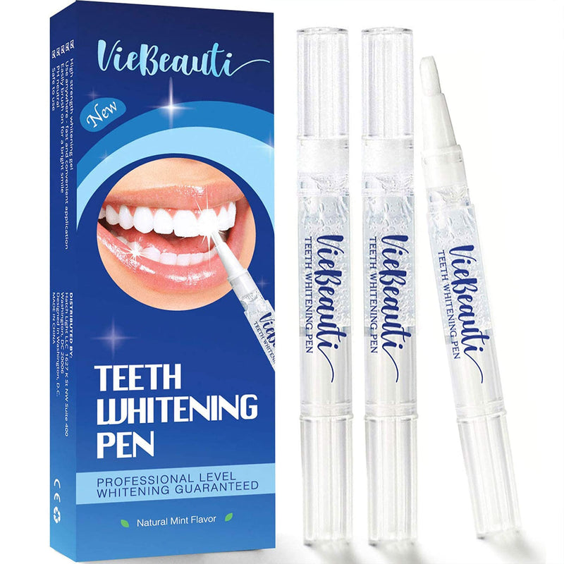 VieBeauti Teeth Whitening Pen(2 Pcs), 20+ Uses, Effective, Painless, No Sensitivity, Travel-Friendly, Easy to Use, Beautiful White Smile, Natural Mint Flavor - NewNest Australia