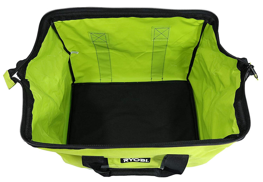 Green Wide Mouth Collapsible Genuine OEM Contractor’s Bag w/Full Top Single Zipper Action and Cross X Stitching Limited Edition - NewNest Australia