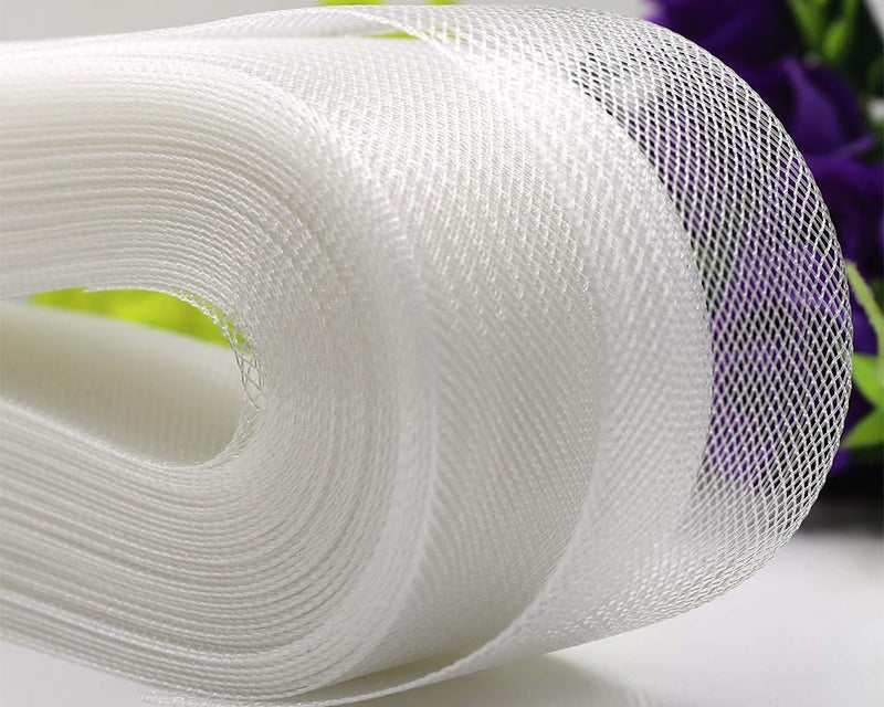 VIVIPA 2 inch Wide Polyester White Horsehair Braid, Selling Per Roll/ 50 Yards - NewNest Australia