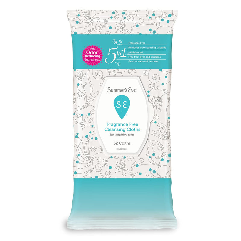 Summer's Eve Cleansing Cloths pHbalanced, fragrance free, 32 Count - NewNest Australia