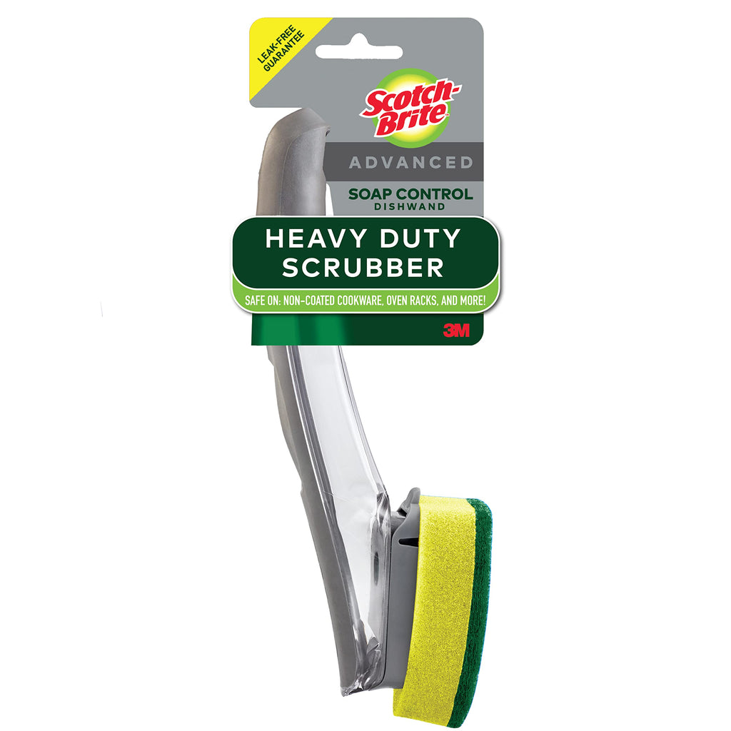 Scotch-Brite Heavy Duty Advanced Soap Control Dishwand, Control Soap With A Button, Keep Your Hands Out Of Dirty Water, Long Lasting and Reusable - NewNest Australia