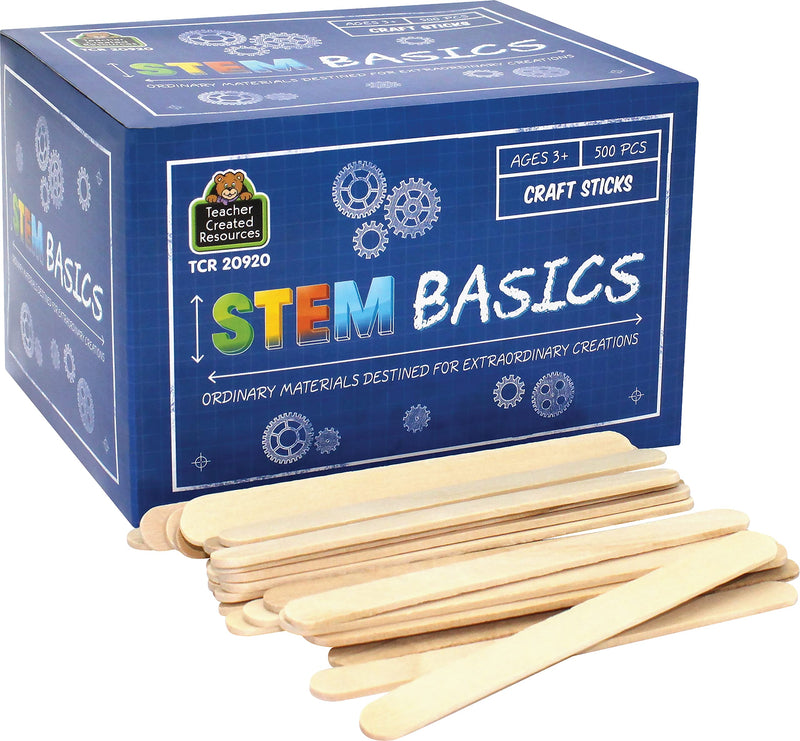 STEM Basics: Craft Sticks - 500 Count - NewNest Australia