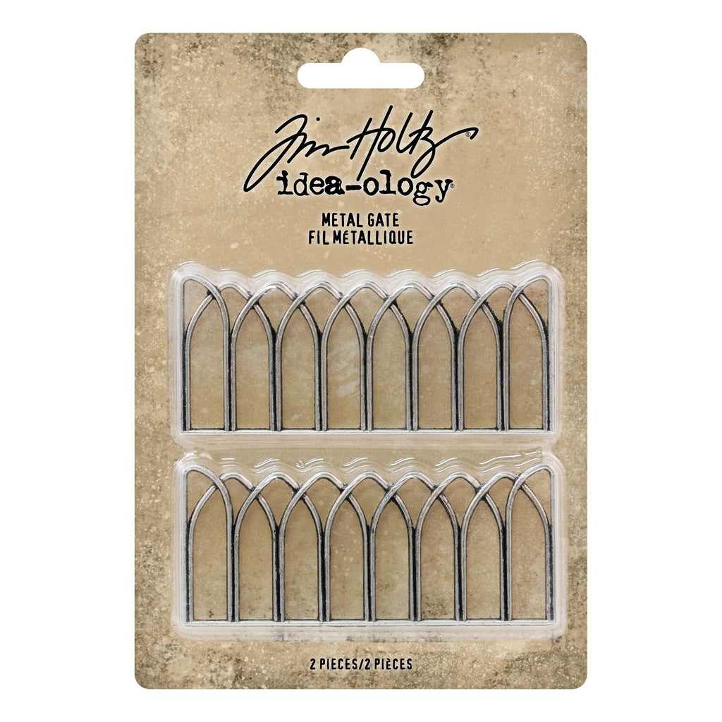 NewNest Australia - Tim Holtz, Advantus Metal Gates Decorative Ornaments, silver 