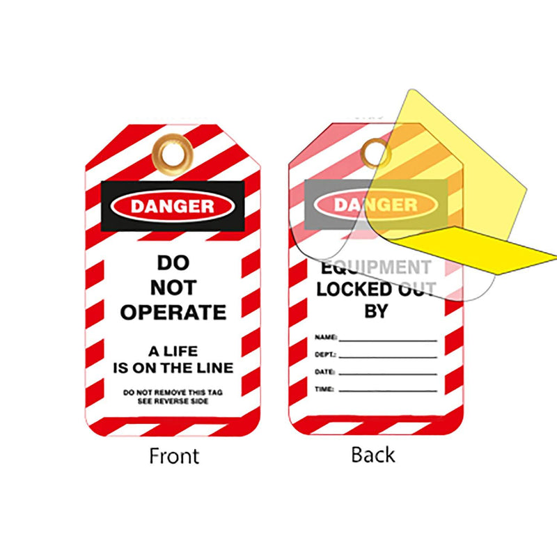 Lockout Tags, Do Not Operate, Self-Laminating - NewNest Australia