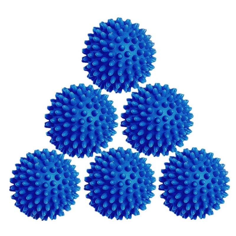 Laundry Dryer Balls - 6 Pack Reusable Fabric Softener Alternative (Blue) - NewNest Australia