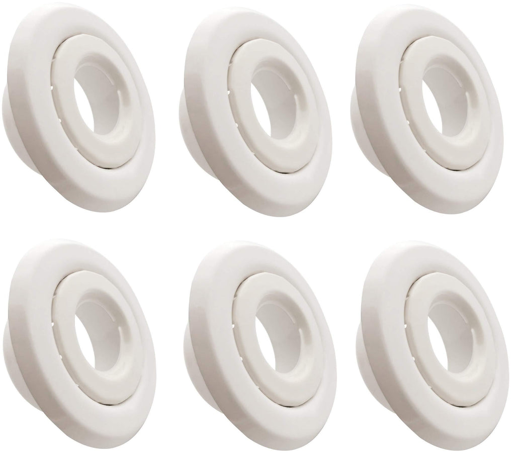 Happy Tree (6 Pack) 3/4 " IPS Fire Sprinkler Head Escutcheon Plate Standard Cover Two Piece Rosette White - NewNest Australia